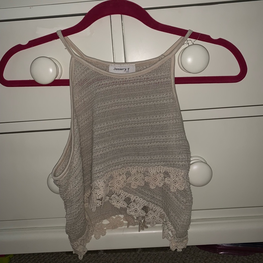 CROP TOP/BIKINI COVER UP